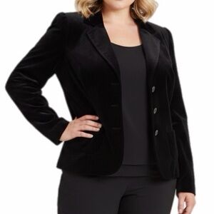 Versailles Jacket Womens 14 Black Velvet Goth Witch Royalcore Evening Cocktail